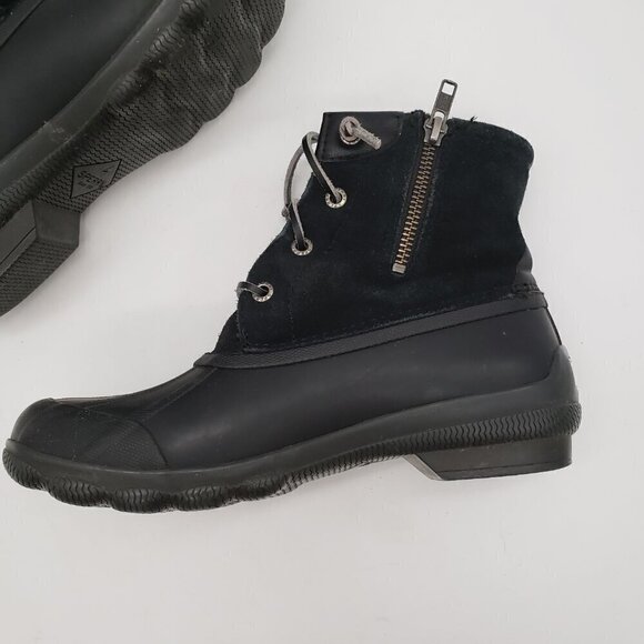 Sperry Top-Sider Women's Size 6 M Syren Gulf Duck Black Bootie STS80422 Leather - Picture 11 of 14